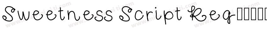 Sweetness Script Reg字体转换